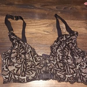 FELINA 36DD 36E (FITS LIKE 34DD) BLACK LACE LUXURY BRA WASHED NEVER WORN